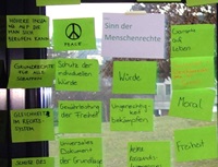 Ausschnitt Bild Menschenrechtstag 2013 an der Kantonsschule Reussbühl